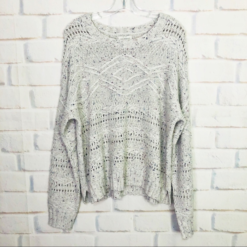 Lucky Brand Open Knit Sweater